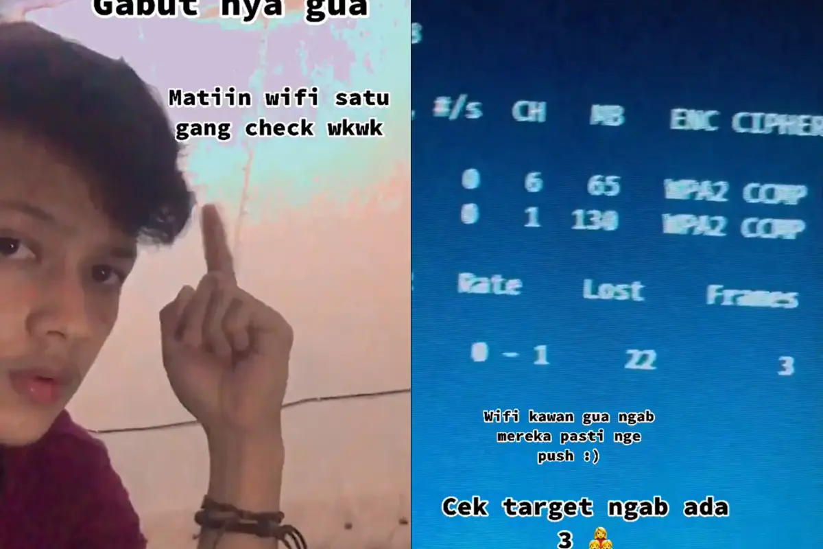 Tingkah jahil pemuda mematikan wi-fi tetangga satu gang.