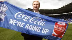Birmingham City's Manager Alex McLeish at the final whistle after they promoted to Premier League after their victory against Reading during their Championship match at Madejski Stadium on May 3, 2009. AFP PHOTO/IAN KINGTON