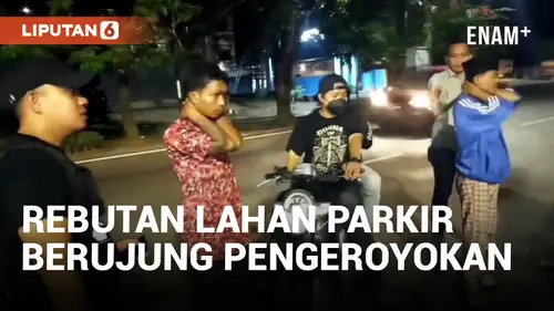 VIDEO: Rebutan Lahan Parkir, Ayah dan Anaknya Keroyok Seorang Pria