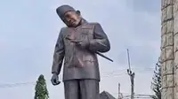 Detik-detik Kepala Patung Soekarno di Indramayu Patah Leher dan Miring