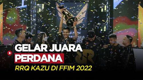 VIDEO: Momen RRQ Kazu Angkat Trofi Perdana di FFIM 2022 Fall