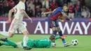 Barcelona tampil luar biasa untuk menghajar tim tamu Bayern Munchen dengan skor telak 4-1. (AFP/Lluis Gene)