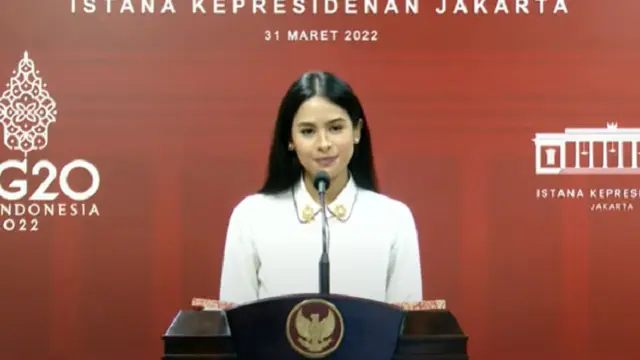 Aktris dan penyanyi Maudy Ayunda terpilih menjadi Juru Bicara Pemerintah RI untuk Presidensi G20 Indonesia (Sekretariat Presiden RI)