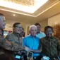 Partai politik yang tergabung dalam KIH dan KMP berkumpul di rumah Ketua Umum PAN Hatta Rajasa pasca-islah. (Taufiqurrohman/Liputan6.com)