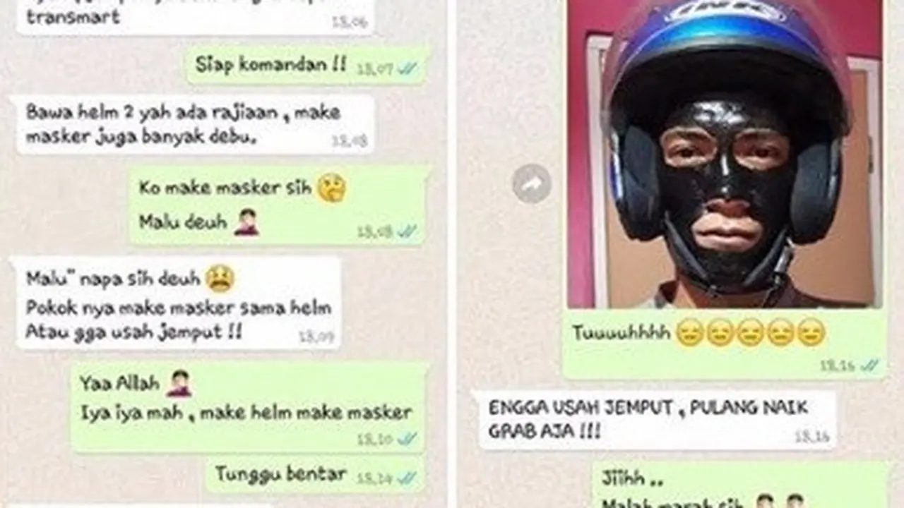 masker wajah (foto: facebook Alfin Kharisma)