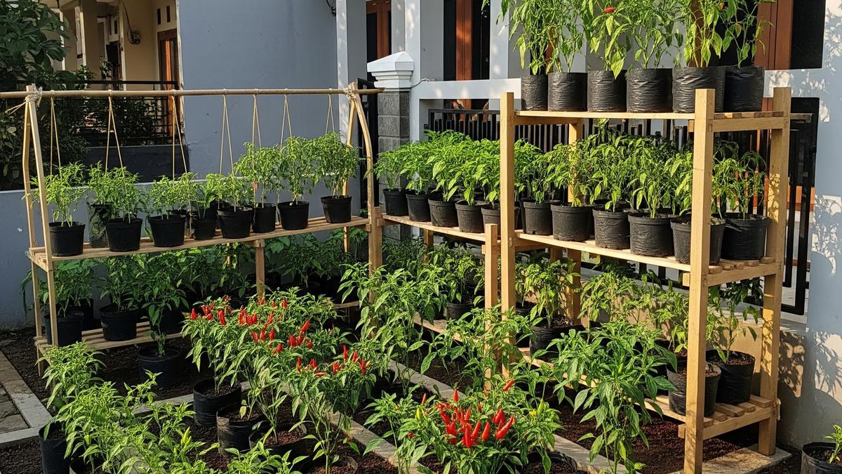 7 Ide Bedengan Kebun Cabai Sederhana di Halaman Depan Rumah, Manfaatkan Lahan Terbatas
