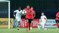 Timnas Korea Selatan U-19 menang 3-1 atas Yordania pada laga kedua Grup C Piala AFC U-19, di Stadion Patriot Candrabaga, Senin (22/10/2018). (dok. AFC)