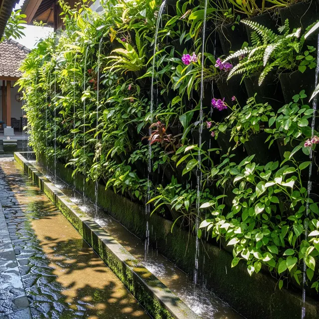 Ide Kebun dengan Saluran Air Hujan
