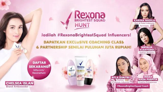 Yuk, Daftarkan Diri Jadi Bagian dari Pencarian Influencer Rexona Brightest Squad Hunt! Ini Caranya