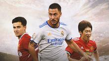 Ilustrasi - Park Ji Sung - MU, Coutinho - Liverpool, Eden Hazard - Real Madrid (Bola.com/Adreanus Titus)