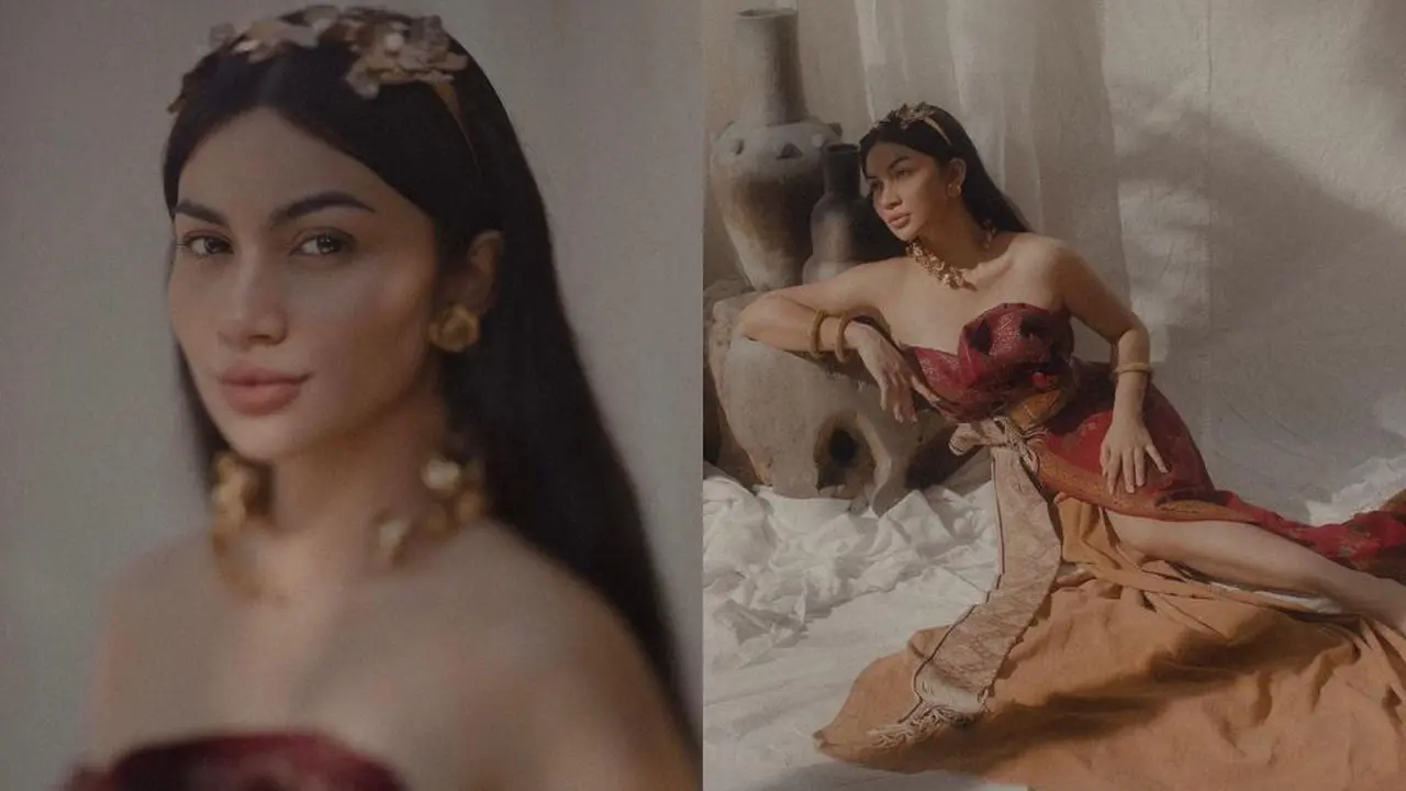 Pesona Cantik Ariel Tatum Berbalut Songket dan Tenun Bali di Pemotretan Terbaru, Dipuji Bak Bidadari
