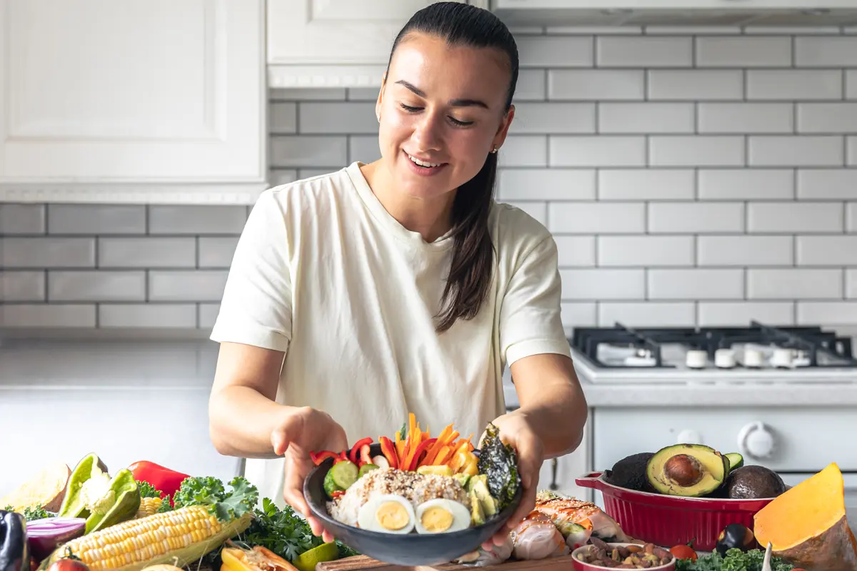 Ilustrasi memasak, makanan sehat