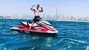 <p>Momen selanjutnya adalah ketika Verrel Bramasta tengah berada di lautan bersama jetski yang dinaiki. (FOTO: instagram.com/bramastavrl/)</p>