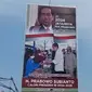 Baliho berukuran jumbo bergambar Prabowo dan Jokowi terpampang di beberapa titik di Kota Bandar Lampung. (Liputan6.com/ Dok Ist)