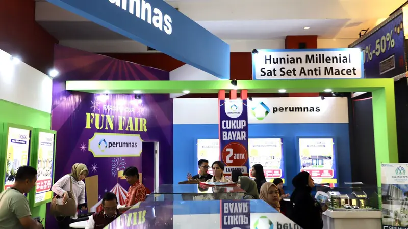 Perum Perumnas turut memghadirkan booth pameran dalam perayaan Pekan Raya Jakarta (PRJ) atau Jakarta Fair Kemayoran 2023. (Dok Perumnas)