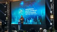 Mantan Menteri Perencanaan Pembangunan Nasional (PPN) 2016-2019, Bambang Brodjonegoro pada acara Indonesia Development Forum di Bali, Senin (21/11/2022) (Foto: Liputan6.com/Gagas Y.P)