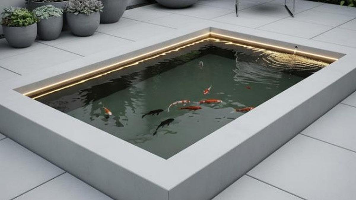 7 Model Kolam Ikan Kecil dari Semen yang Kuat dan Awet, Perawatan Mudah Bisa Jadi Pilihan