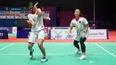 <p>Pebulu tangkis ganda putri Indonesia, Febriana Dwipuji Kusuma/Amalia Cahaya Pratiwi bertanding melawan pebulu tangkis ganda putri Thailand, Jongklophan Kititharakul/Rawinda Prajongjai pada final bulu tangkis beregu putri SEA Games 2023 di Badminton Hall Morodok Techo National Stadium, Phnom Penh, Kamboja, Kamis (11/05/2023). (Bola.com/Abdul Aziz)</p>