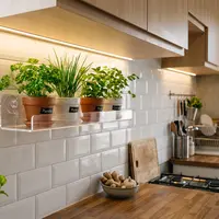 Ide Rak Tanaman Bumbu untuk Dapur Sempit (AI Generated)