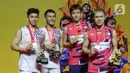 Kekalahan ini menempatkan Fajar Alfian/Muhammad Rian Ardianto di posisi runner-up Daihatsu Indonesia Masters 2025. (Liputan6.com/Herman Zakharia)