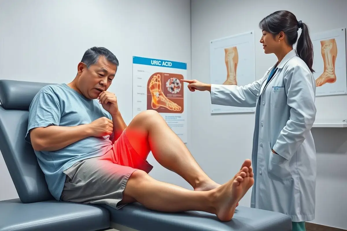 ciri penyakit asam urat pada kaki