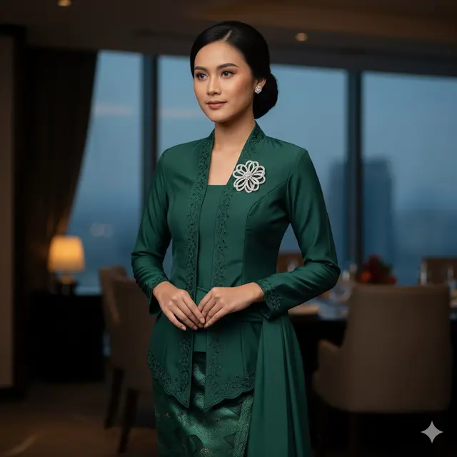 Kebaya Encim Monokrom
