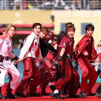 Melihat pesona menyala BTS gebrak panggung FIFA World Cup 2026 Halftime Show (Photo by Carl Recine / GETTY IMAGES NORTH AMERICA / Getty Images via AFP)