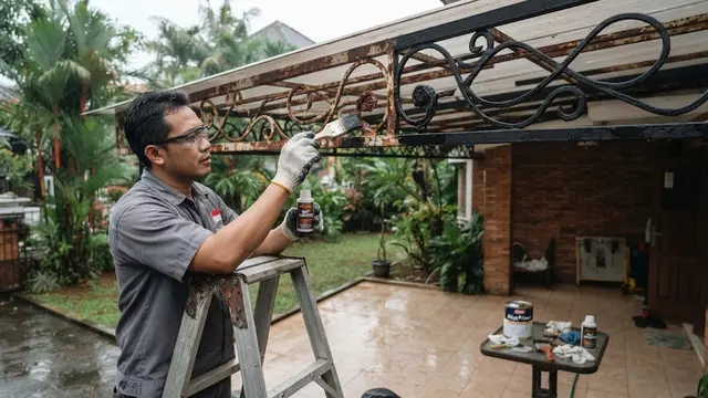 Merawat Kanopi Besi di Musim Hujan agar Tidak Mudah Karatan