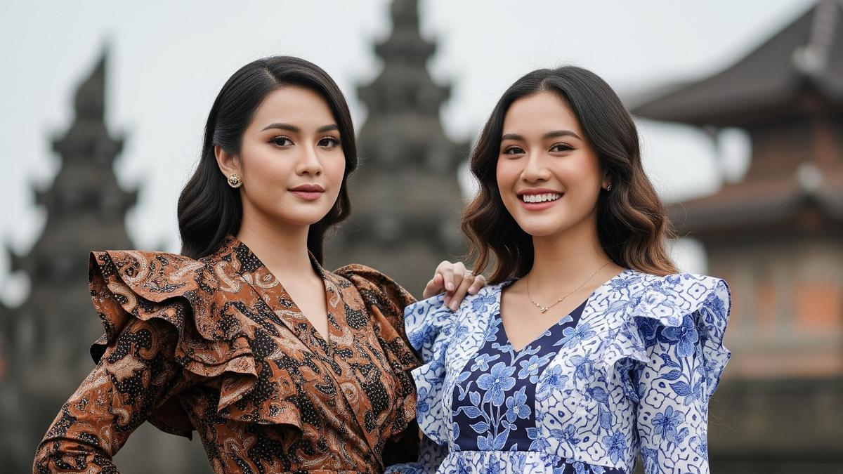 10 Model Batik Lengan Ruffle Layer Asimetris untuk Acara Resmi, Desain Elegan dan Kekinian