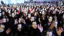 Sebanyak 7.000 relawan menghadiri deklarasi dukungan pemenangan Jokowi- Ma’ruf di Kawasan Pergudangan Olympic Bogorindo Sentul, Bogor, Jawa Barat, Selasa (27/11). (merdeka.com/Arie Basuki)