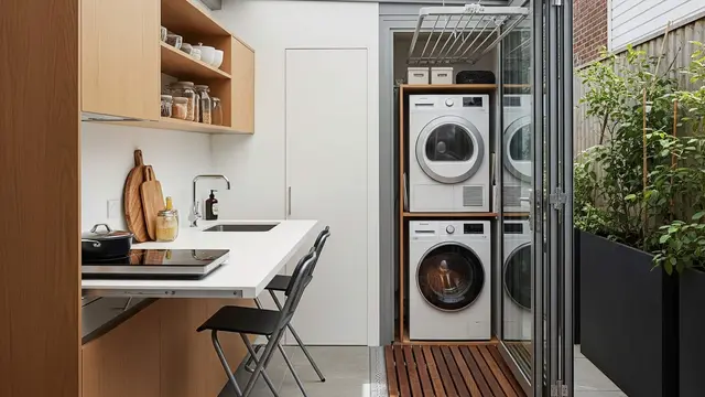 Ide Rumah Sempit Tapi Punya Ruang Jemur dan Dapur Fungsional