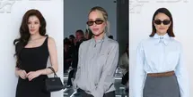 Sana TWICE, Emilia Clarke, hingga Camila Mendes hadirkan padu padan rok di show Prada Spring/Summer 2027. Mana yang jadi favoritmu? [dok. Prada]