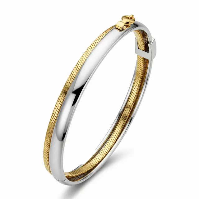 9 Model Gelang Emas Bangle Kombinasi Snake Chain untuk Tampilan Elegan, Memikat Hati