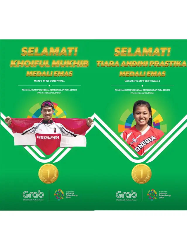 #CeritaKemenangan, Atlet Indonesia Jadi Ratu dan Raja Downhill di Asian Games 2018