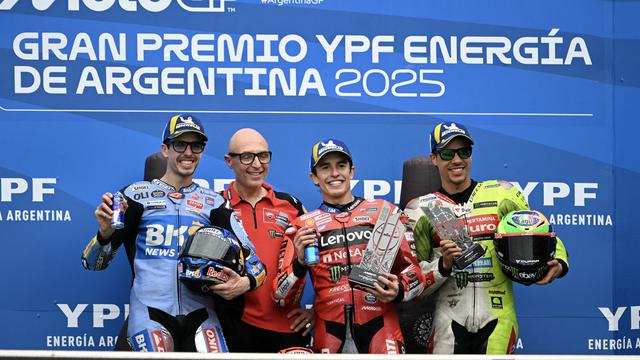Podium Main Race MotoGP Argentina 2025