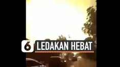 Kilang minyak Pertamina Balongan di Indramayu terbakar hebat Senin (29/3) dini hari. Api membakar tangki minyak setalah terjadi ledakan besar.