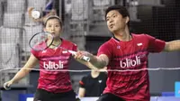 Ganda campuran, Praveen Jordan/Debby Susanto, mengunci tiket final Korea Terbuka Super Series 2017 setelah membungkam pasangan Jerman, Marvin Emil Seidel/Linda Efler, di SK Handball Stadium, Sabtu (15/9/2017). (PBSI)