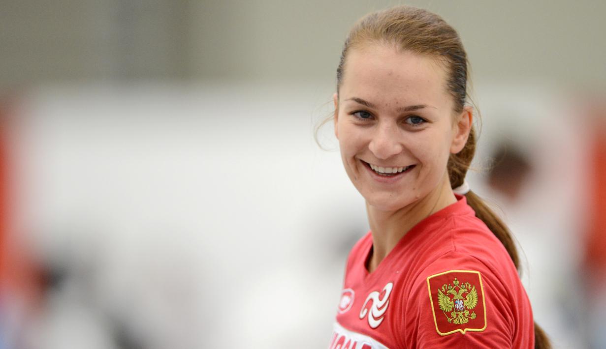 Sofiya Velikaya adalah atlet anggar Rusia yang meraih perak Olimpiade London 2012 dan emas Kejuaraan Dunia Anggar 2012 dan 2015. (AFP/Toshifumi Kitamura)
