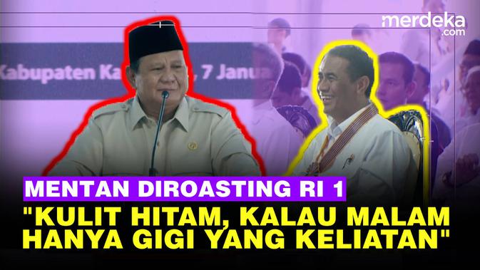 Pecah Kelakar Prabowo Roasting Mentan Amran: Kulit Hitam, Malam Hanya Gigi yang Kelihatan