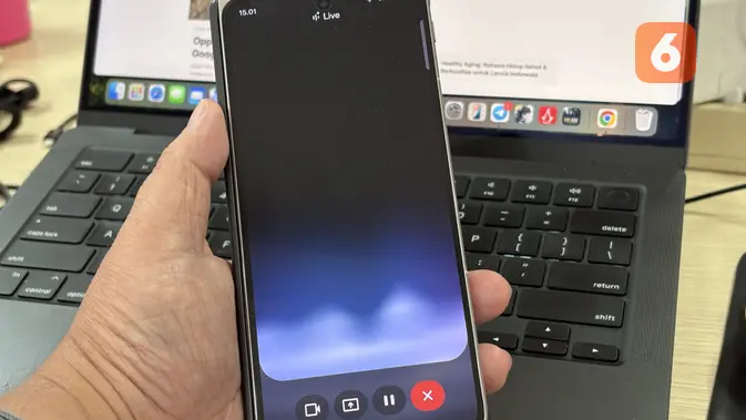 <p>Cara pakai Google Gemini Live. (Liputan6.com/ Yuslianson)</p>