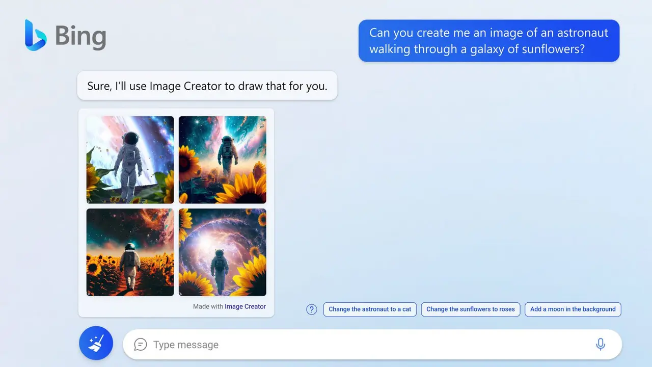 Bing Image Creator (Microsoft)