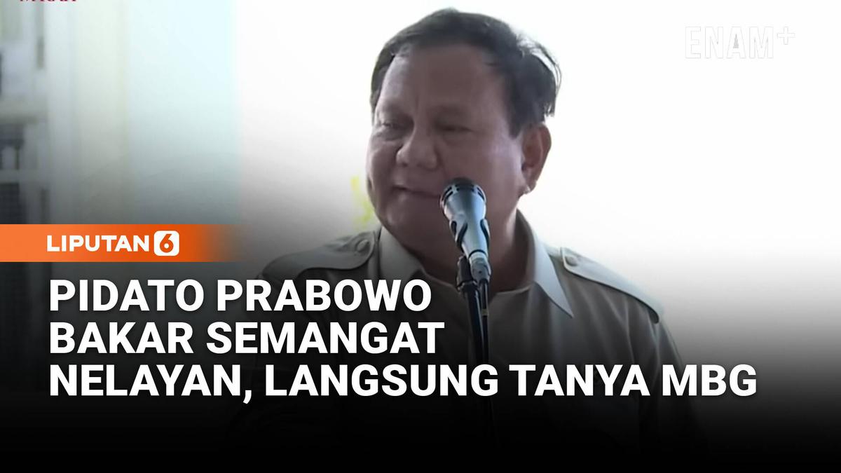 Momen Prabowo Pidato Bakar Semangat Nelayan, Langsung Semangat Tanya Soal MBG