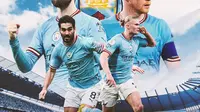 Manchester City - Haaland, De Bruyne, Gundogan, Bernardo Silva (Bola.com/Decika Fatmawaty)