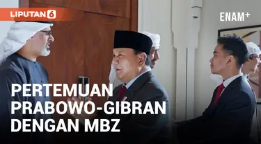 Prabowo dan Gibran Temui MBZ di Abu Dhabi