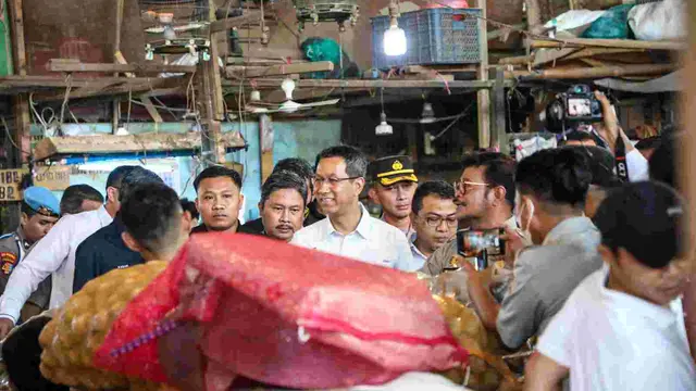 Menteri Pertanian RI Syahrul Yasin Limpo dan Penjabat (Pj) Gubernur DKI Jakarta Heru Budi Hartono