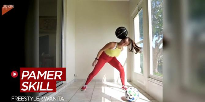 VIDEO: Bak Neymar dan Cristiano Ronaldo, Freestyler Wanita ini Pamer Skill Juggling dari Bola Tenis Hingga Bola Basket