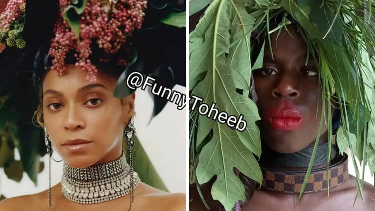 Tirukan Gaya Fashion Artis Hollywood dengan Low Budget, Lelaki Ini Viral