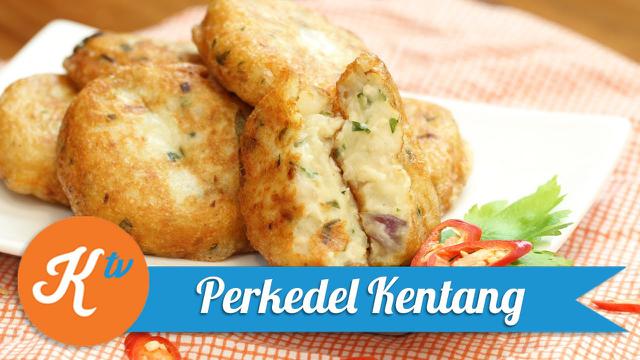 Perkedel Kentang Goreng Isi Daging Ayam