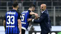Luciano Spalletti ingin pemain Inter Milan tetap rendah hati pascakemenangan atas AC Milan. (AFP / MIGUEL MEDINA)