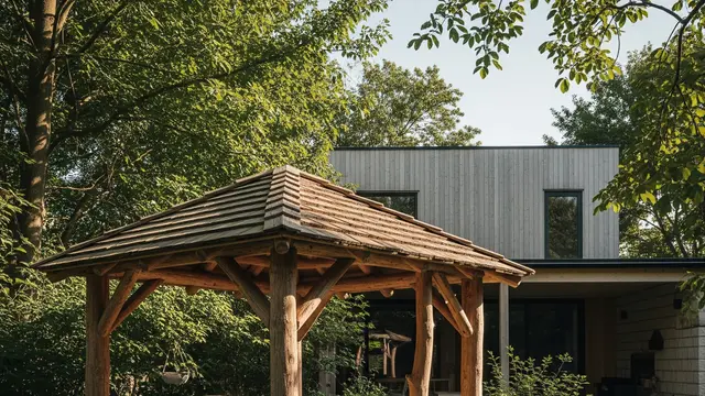 Desain Halaman Belakang Rumah dengan Konsep Rustic Alami